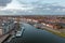 Mesmerizing view of the river in Middelburg city in the Netherlands surrounded by buildings