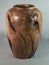 Mesquite wooden vase hand turned on wood lathe for art