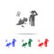 mess at home icon. Elements of psychological disorder in multi colored icons. Premium quality graphic design icon. Simple icon for