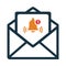 Message, alert, mail, user icon. Editable vector graphics