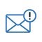 Message, alert, mail, user icon. Simple editable vector graphics