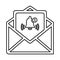 Message, alert, mail, user line icon. Outline vector