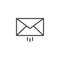 Message delivery line icon