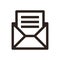 Message icon. Envelope sign