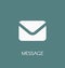 Message mail icon vector illustration. Envelope symbol