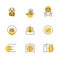 messages , email , document , speaker, sound , eps icons set vector