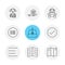 messages , email , document , speaker, sound , eps icons set vector