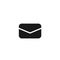 Messages icon with notification. Envelope with incoming message. Vector symbol