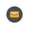 Messages icon with notification. Envelope with incoming message. Vector symbol