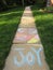 Messages on the Walkway in Spring