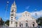 Messina Duomo Cathedral with astronomical clock and fountain of