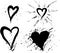 Messy Ink Hearts