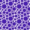 Messy seamless abstract background with dots, circles. Infinity dotted geometric pattern.