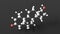 mesterolone molecular structure, proviron, ball and stick 3d model, structural chemical formula with colored atoms