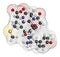 Met-enkephalin endogenous opioid peptide molecule. 3D rendering. Atoms are represented as spheres with conventional color coding:.