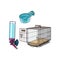 Metail wire pet travel carrier, feeding bowl and refillable drinker