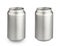 Metal aluminum beverage drink can isolated on white background clipping path. photography