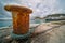 Metal anchoring bollard in Zakynthos Town