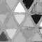 Metal argent and chrom continuous triangles mosaic