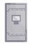 Metal armored safe door. Reliable data protection. Deposit box icon. Protection of personal information. Bank vault door
