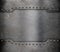 Metal armour plate frame background