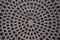 Metal background - manhole sewer cover