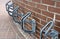 Metal bicycle racks