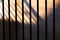 Metal black line with light and shadow abstract architecture banner background