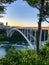 Metal bridge downstream from Niagara Falls