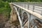 Metal bridge over the New Croton Reservoir, at the Croton Gorge Park, NY