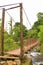 Metal bridge on the way to Pozos de la Caldera village, Panama.