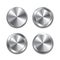 Metal button on white vector