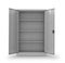 Metal cabinet for documents on a white background.