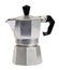 Metal caffettiera or coffee percolator