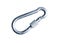 Metal Carabiner On White