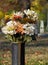 Metal Cemetery Vase