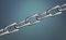 Metal chain close-up full screen. Leadership in business concept