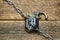 Metal chain and pendant lock