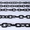 Metal chains colored silver 3d illustration