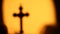 Metal Church cross macro shot