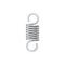 Metal coil helical spring suspension isolated icon