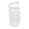 Metal coil  springs . Spiral Flexible Wire. Metal Spiral. coil spring isolated on white background