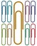 Metal and Color Paper clips