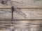 Metal compasses on a wooden table