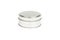 Metal container with lid, for multiple use; Photo on white background