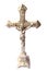 Metal crucifix isolated