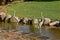 Metal decorative heron used as yard ornaments