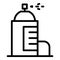 Metal deodorant icon, outline style