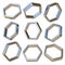 Metal dimensional hexagonal 3D