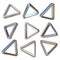 Metal dimensional triangles 3D